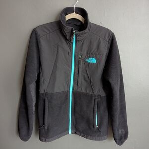 The North Face Black Fleece Jacket with Blue Accents